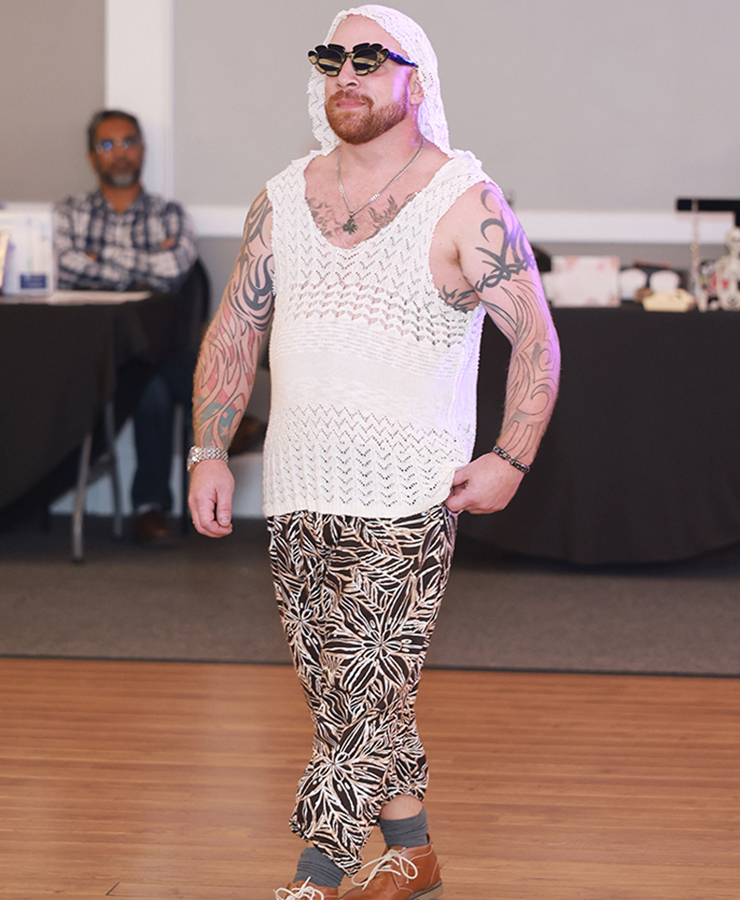 Crochet Tank & Harem Pants 2-Piece Set