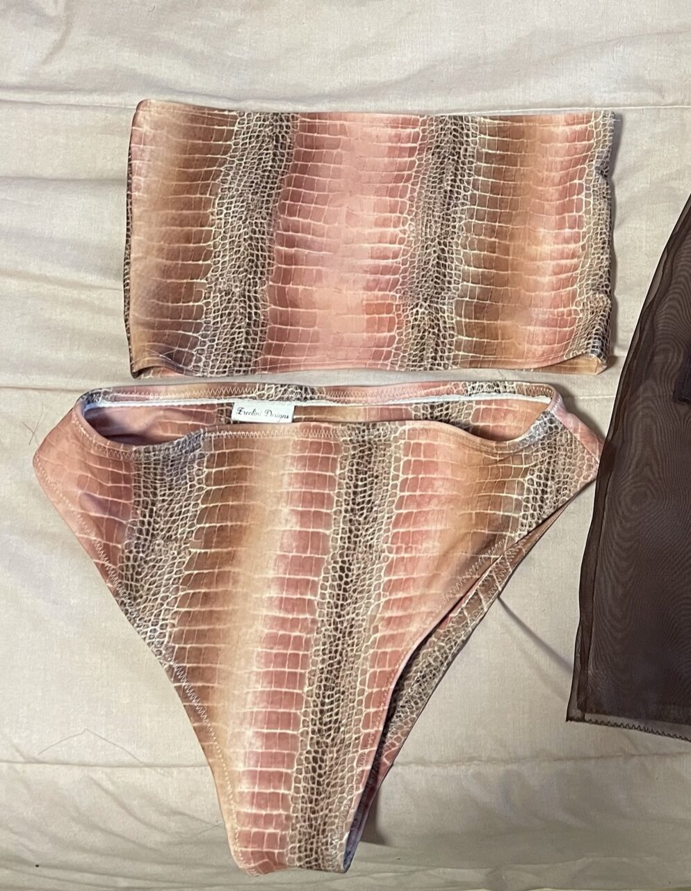 High-Waist Bottom & Bandeau Top 2-Piece - Image 2