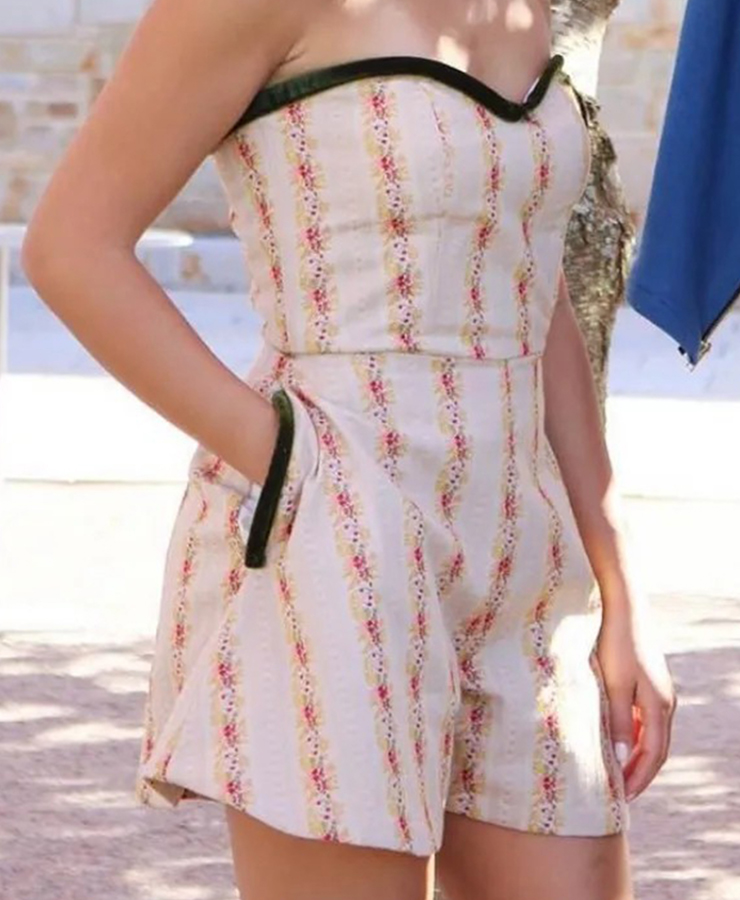 Strapless Romper