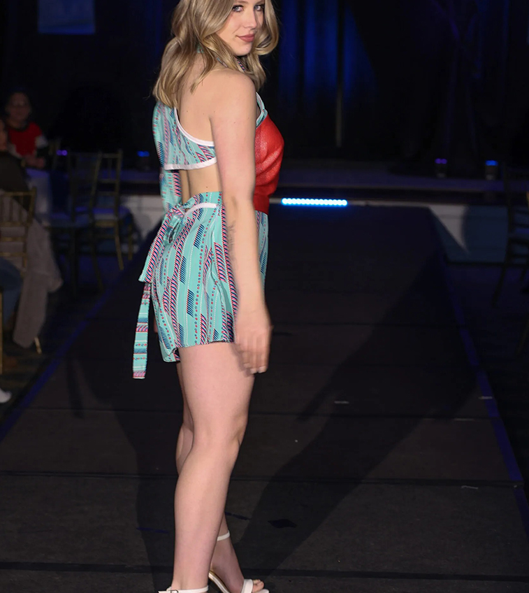 Asymmetrical Long Sleeve Romper - Image 2